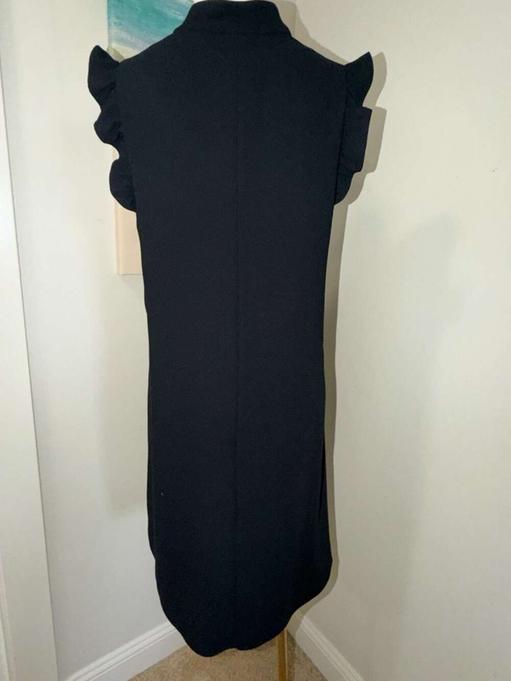 Lilly Pulitzer Adele Shift Dress - Size 10 - Black with Pearl Detail 🖤✨ - Picture 5 of 5